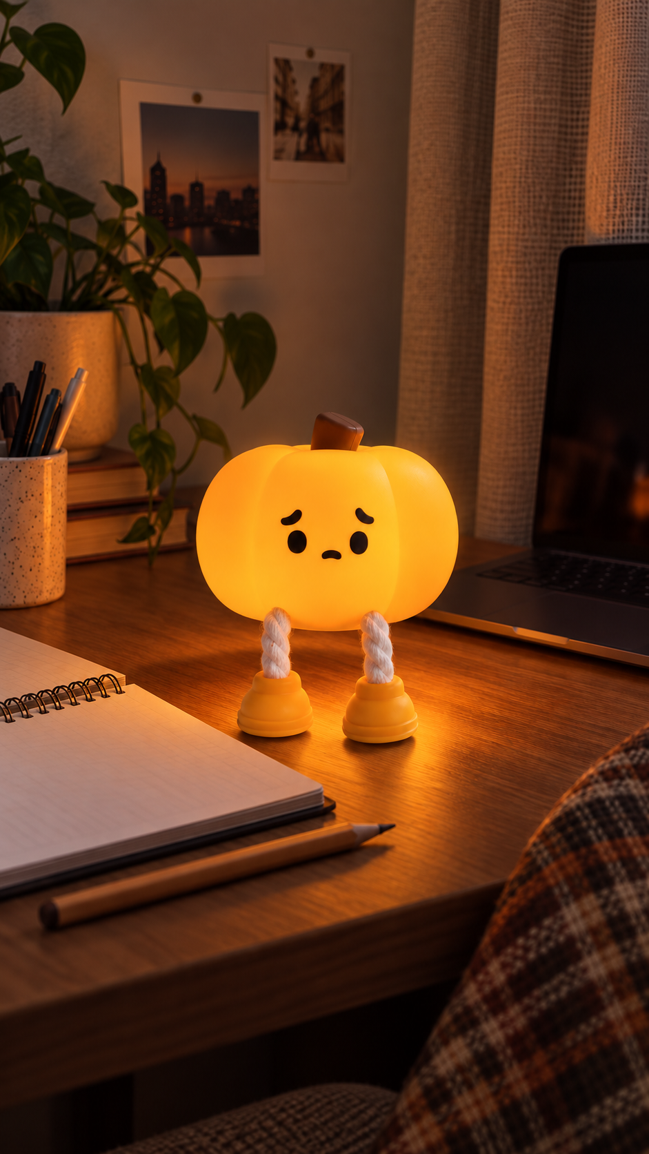 Lumina™ Cozy Pumpkin Silicone Night Lamp