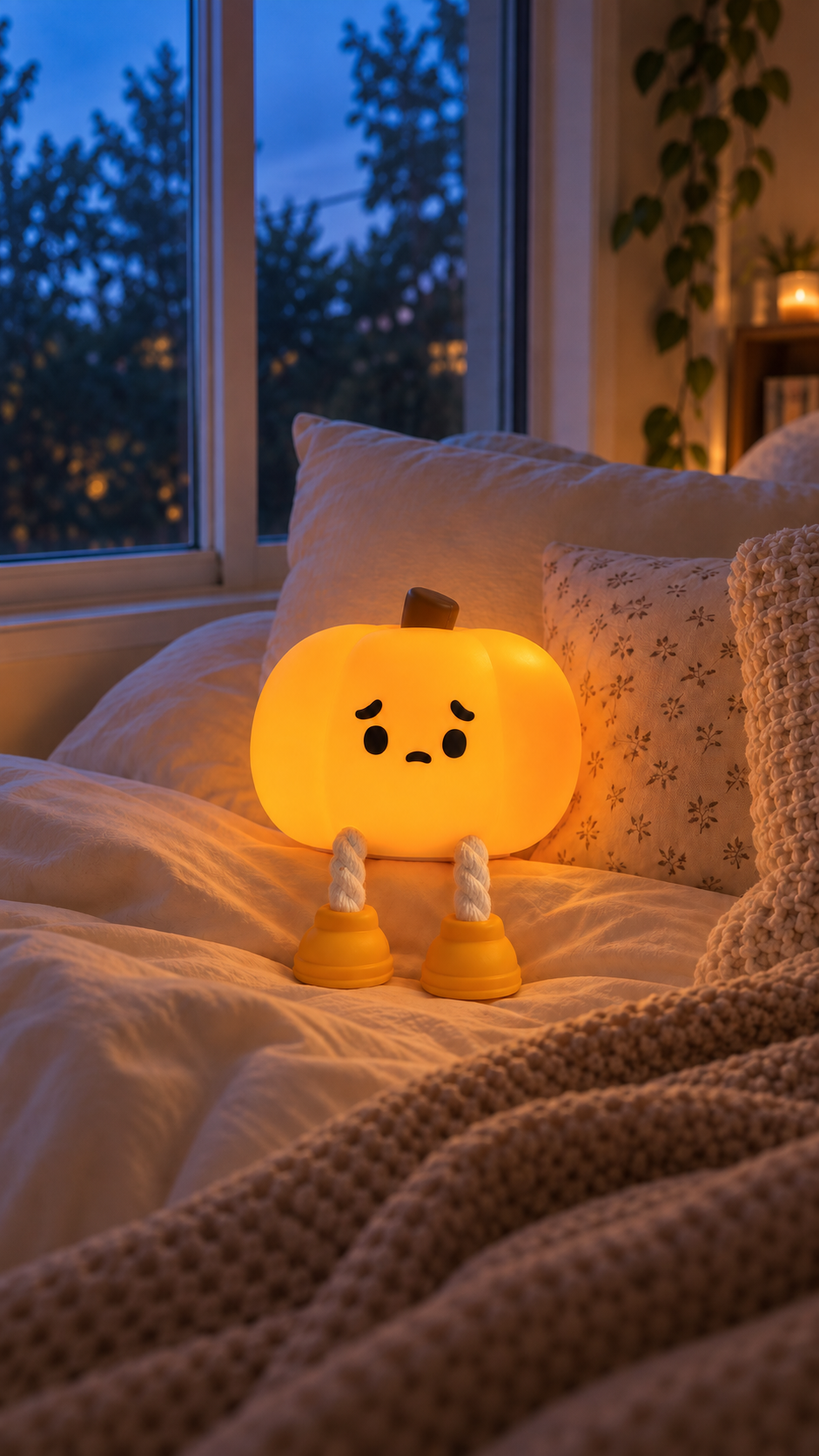 Lumina™ Cozy Pumpkin Silicone Night Lamp