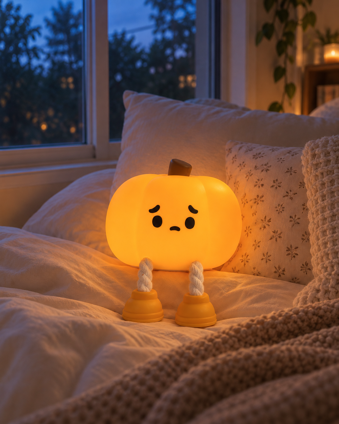 Lumina™ Cozy Pumpkin Silicone Night Lamp